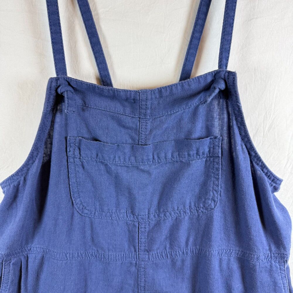 Old Navy Navy Blue Linen Blend Cami Romper Size S - Picture 5 of 8
